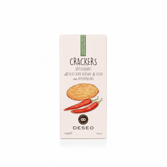 Crackers à l'huile d'olive et piment