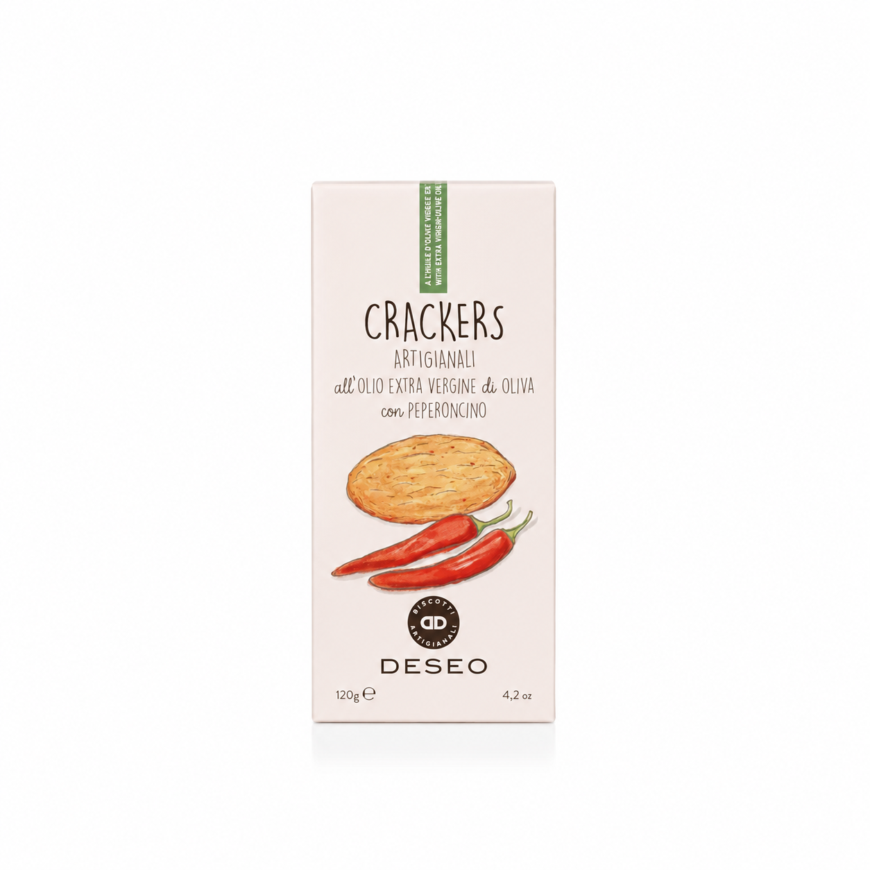 Crackers à l'huile d'olive et piment